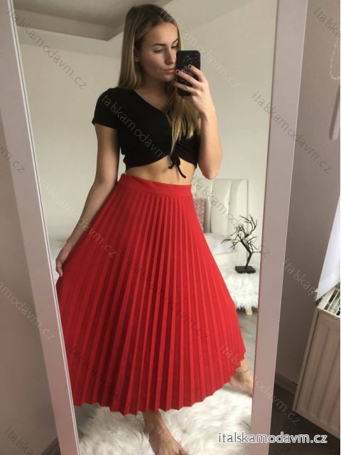 Sukně šifonová skládaná dámská (M/L ONE SIZE) ITALSKá MóDA IM321574