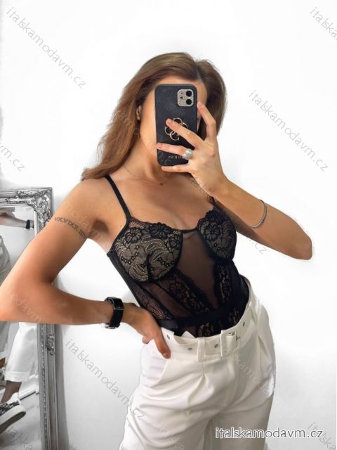 Body na ramienka dámsky (S/M ONE SIZE) TALIANSKA MÓDA IMPGM239018/DU