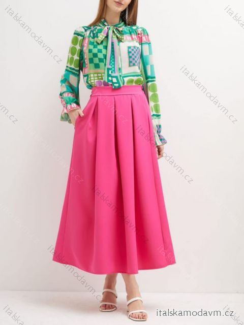 Sukňa maxi dlhá dámska (S/M ONE SIZE) TALIANSKA MÓDA IMD23202