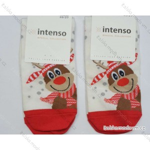 Ponožky veselé slabé vánoční dámské (35-37, 38-40) POLSKÁ MÓDA DPP21192