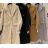 Kabát flaušový dlouhý rukáv dámský (S/M ONE SIZE) ITALSKÁ MÓDA IMWE23726