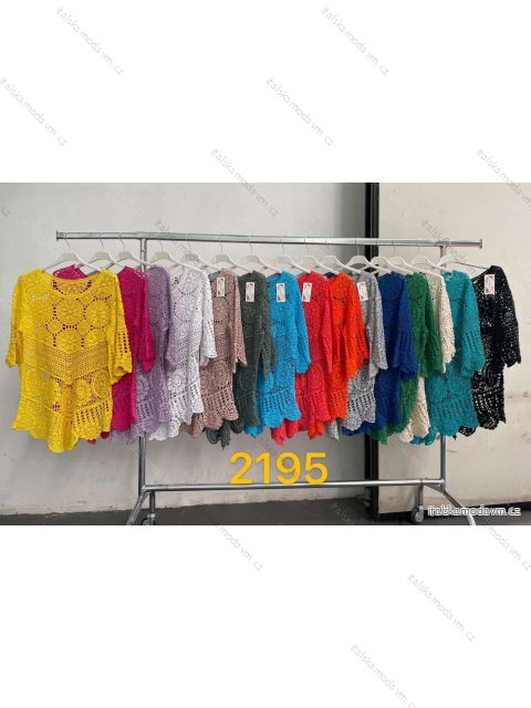 Tunika krajková dlouhý rukáv dámská (S/M ONE SIZE) ITALSKÁ MÓDA IMWCT232195