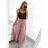 Sukně dlouhá dámská (S/M ONE SIZE) ITALSKá MODA IM323026/DUR S/M béžová