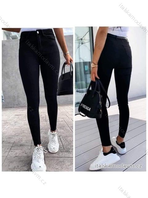 Rifle jeans dlouhé dámské nadrozměr (29-38) RE-DRESS RED23MS2760-13/DR Černá 32