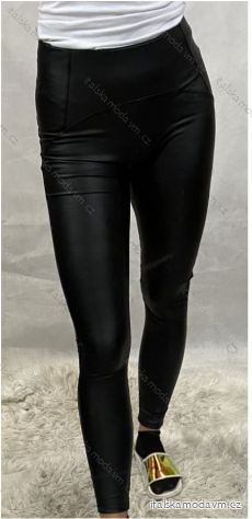 Kalhoty legíny dlouhé dámské koženkové (vel s/m - xl/xxl) Moon girl MA620Y-59A/DR