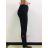 Legíny teplé dlouhé dámské (L-2XL) ELEVEK ELE229930-13 Černá XL