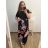 Šaty dlhé maxi dlhé krátky rukáv dámske nadrozmer (2XL/3XL/4XL ONE SIZE) TALIANSKA MÓDA IMD23020A/DU