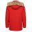 Bunda parka zimní s kapucí dorost, pánská (M-2XL) GLO-STORY GLO20MMA-1685 M červená