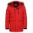 Bunda parka zimní s kapucí dorost, pánská (M-2XL) GLO-STORY GLO20MMA-1685 M červená