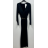 Šaty dlouhé elegantní dlouhý rukáv dámské (S/M ONE SIZE) ITALSKÁ MÓDA IMPCF2326635