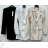Šaty elegantní kabátkové dlouhý rukáv dámské (S/M ONE SIZE) ITALSKÁ MÓDA IMPCF2326831