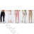 Kalhoty dlouhé dámské (S/M ONE SIZE) ITALSKÁ MÓDA IMPMG238870