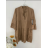 Šaty košilové dlouhý rukáv dámské (S/M ONE SIZE) ITALSKÁ MÓDA IMPMG2320611