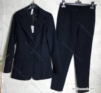 Souprava kalhoty a sako dlouhý rukáv dámská (S-XL) ITALSKÁ MÓDA IMPGM237879-4