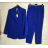 Souprava kalhoty a sako dlouhý rukáv dámská (S-XL) ITALSKÁ MÓDA IMPGM237879-8 světle modrá XL