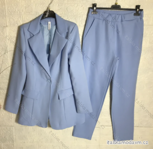 Souprava kalhoty a sako dlouhý rukáv dámská (S-XL) ITALSKÁ MÓDA IMPGM237879-8