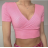 Top croptop krátký rukáv dámský (S/M ONE SIZE) ITALSKÁ MÓDA IMPBB23W2234