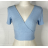 Top croptop krátky rukáv dámsky (S/M ONE SIZE) TALIANSKA MÓDA IMPBB23W2234