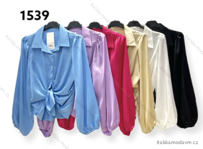 Košile/halenka dlouhý rukáv dámská (S/M ONE SIZE) ITALSKÁ MÓDA IMPHD231539-2