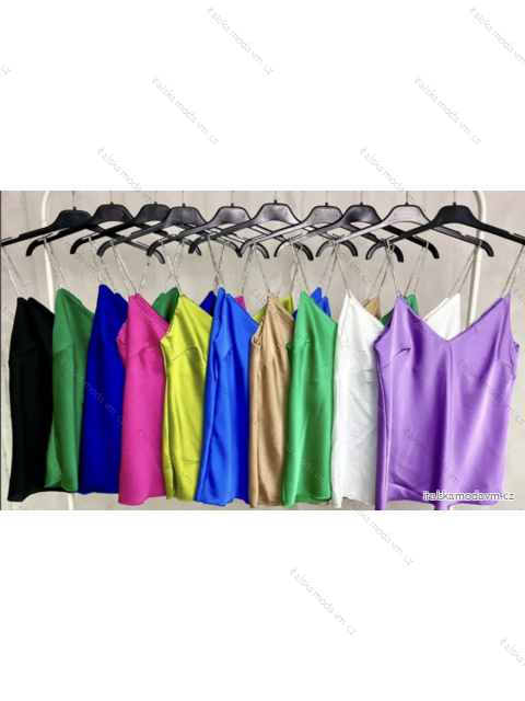 Tílko na ramínka dámské (S/M ONE SIZE) ITALSKÁ MÓDA IMPLP2356520065