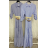 Šaty dlouhé košilové dlouhý rukáv dámské (S/M ONE SIZE) ITALSKÁ MÓDA IMPLP2310000014