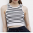 Top croptop bez rukávu dámsky prúžok (S/M ONE SIZE) TALIANSKA MÓDA IMPLP2365260078