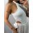 Body bez rukávu dámske (S/M ONE SIZE) TALIANSKA MÓDA IMPGM233387/DU S/M čierna