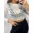 Halenka krajková croptop dlouhý rukáv dámské (S/M ONE SIZE) ITALSKÁ MÓDA IMPGM233371