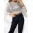 Halenka krajková croptop dlouhý rukáv dámské (S/M ONE SIZE) ITALSKÁ MÓDA IMPGM233371