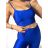 Souprava sportovní top a legíny dlouhé dámská (S/M ONE SIZE) ITALSKÁ MÓDA IMPLP2372755/DU S/M neon zelená