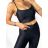 Souprava sportovní top a legíny dlouhé dámská (S/M ONE SIZE) ITALSKÁ MÓDA IMPLP2372755/DU S/M neon zelená