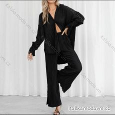 Souprava kalhoty dlouhé a košile dlouhý rukáv dámská (S-XL) ITALSKÁ MÓDA IMPGM2322496-01