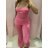 Súprava nohavice dlhé a top na ramienka dámska (S/M ONE SIZE) TALIANSKA MÓDA IMPDY233SSH32122/11228