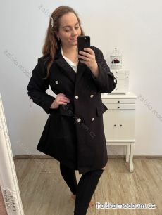 Kabát dlouhý rukáv dámská nadrozměr (XL/2XL/3XL ONE SIZE) ITALSKÁ MÓDA IM423RIO/DU