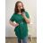 Tunika s příveškem krátký rukáv dámská nadrozměr (2XL/3XL/4XL ONE SIZE) ITALSKÁ MÓDA IMC23020/DU 3XL/4XL červená