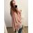 Tunika oversize krátký rukáv dámská nadrozměr (XL/2XL/3XL/4XL ONE SIZE) ITALSKÁ MÓDA IMBM23FATI