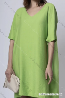 Šaty oversize krátký rukáv dámské (S/M ONE SIZE) ITALSKÁ MÓDA IMPMD2355270