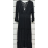 Šaty dlouhé elegantní krajkové dlouhý rukáv dámské (S/M ONE SIZE) ITALSKÁ MÓDA IMPSH2310384