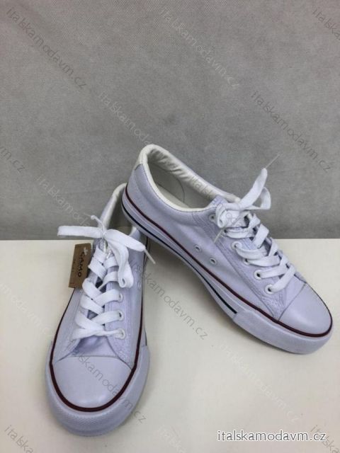 Tenisky pláťenky dámské (36-41) OBUV OBCM21001/DR 37 bílá