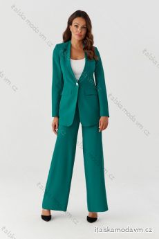 Souprava elegantní kalhoty dlouhé a sako dlouhý rukáv dámská nadrozměr (34-54) POLSKÁ MÓDA PMLMR23GARNITUR-3