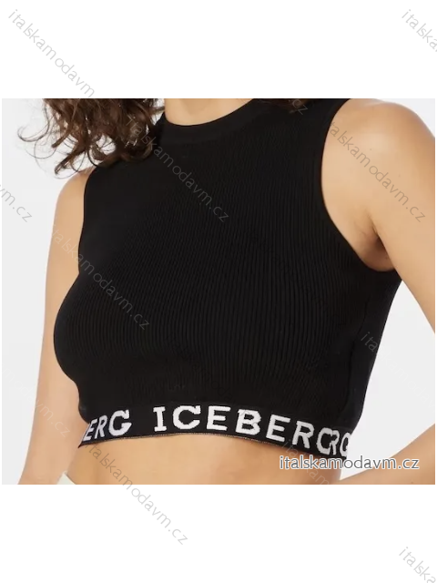 Top croptop bez rukávu dámský (S/M ONE SIZE) ITALSKÁ MÓDA IMPMD2327303