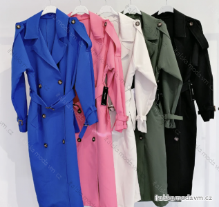 Kabát dlouhý rukáv dámský (S/M ONE SIZE) ITALSKÁ MÓDA IMPMD236246