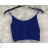 Top croptop na ramínka dámský (S/M ONE SIZE) ITALSKÁ MÓDA IMPMD238006k