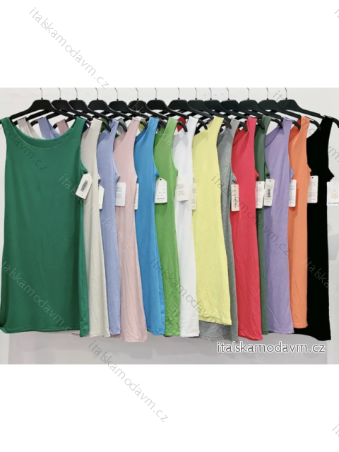 Tričko bez rukávu dámské (S/M ONE SIZE) ITALSKÁ MÓDA IMPMD239687a