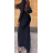 Šaty dlouhé elegantní dlouhý rukáv dámské (S/M ONE SIZE) ITALSKÁ MÓDA IMPMD235399