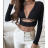 Top croptop dlhý rukáv dámsky (S/M ONE SIZE) TALIANSKA MÓDA IMPMD2323849