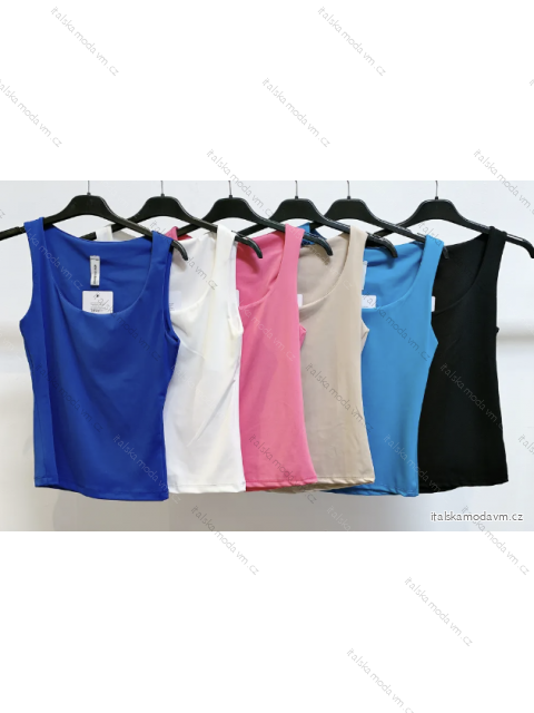 Tričko bez rukávu dámské (S/M ONE SIZE) ITALSKÁ MÓDA IMPMD233931a