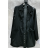 Šaty elegantní kabátkové s páskem dlouhý rukáv dámské (S/M ONE SIZE) ITALSKÁ MÓDA IMPMD2310330