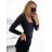 Body dlhý rukáv dámske (S/M ONE SIZE) TALIANSKA MÓDA IMPLP2355350060/DU S/M čierna
