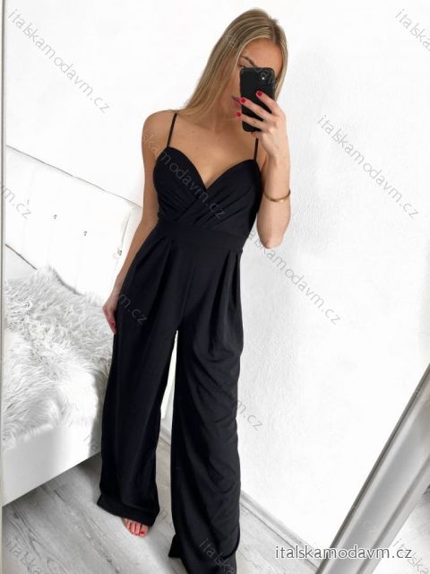 Overal elegantní dlouhé na ramínka dámské (S/M ONE SIZE) ITALSKÁ MÓDA IMPHD2280689/DRU